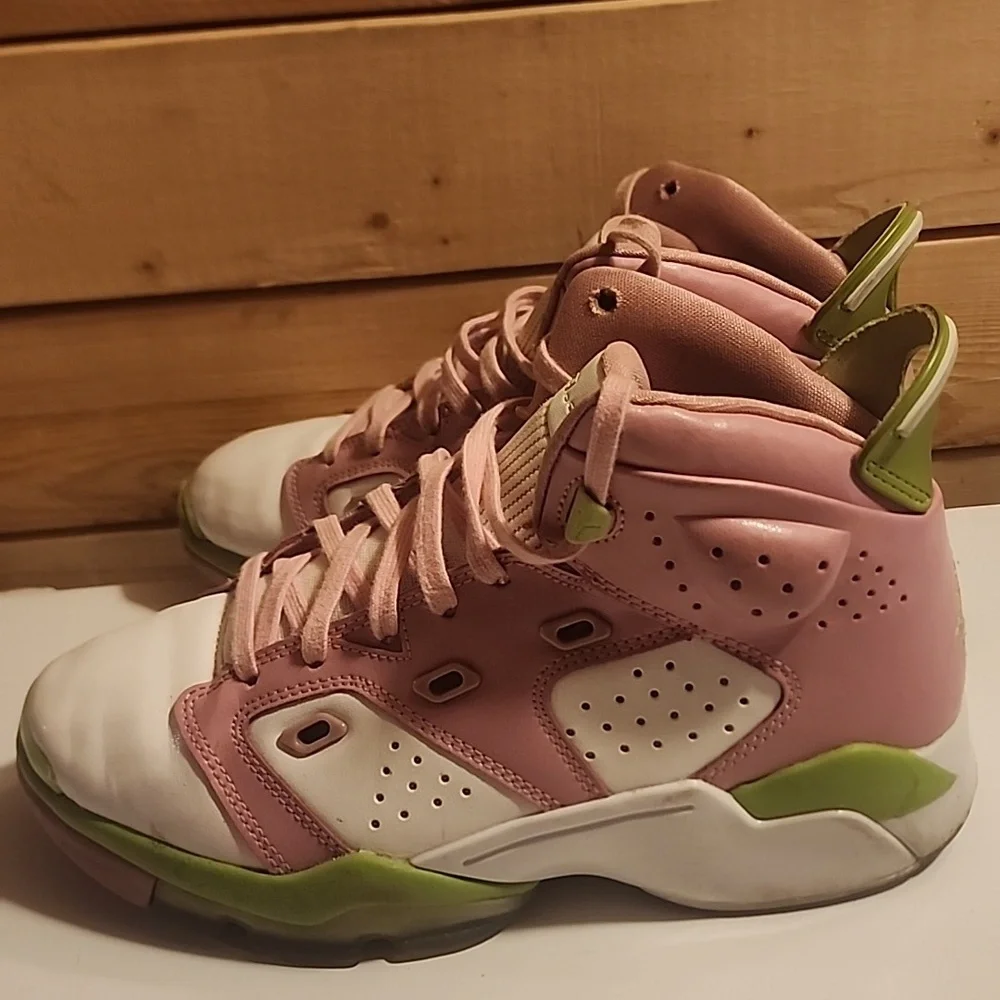 Air Jordan 6-17-23 ELEMENTAL PINK VIVID GREEN DM1159-613 Size 5 Youth